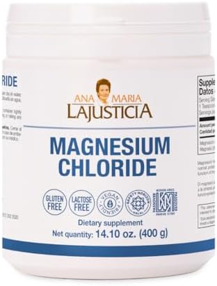 2 Pack Ana Maria LaJusticia Magnesium Chloride 400g Ideal for Old People Recharge Your Energy Supplement Strengthens Energy Spain