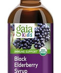 Gaia Herbs Gaiakids Black Elderberry Syrup Delicious Immune Support Supplement For Kids With Organic Black Elderberries And Honey Usda 3 Fl Oz