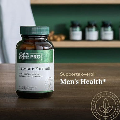 Gaia Herbs Pro Prostate Formula Supplement Supports Prostate Health Antioxidant Support With Green Tea White Sage Pomegranate & Stinging Nettle Root 60 Liquid Phytocaps (30 Servings)
