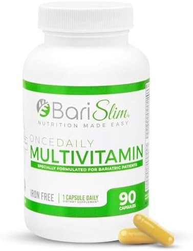 Barislim Once Daily Bariatric Multivitamin Capsule - Iron- Formula - Bariatric Vitamin And Supplement For Post Surgery, Including Gastric Bypass And Gastric Sleeve 90-Day Supply