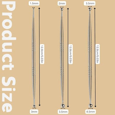 Zjo Acupressure Pen Stainless Steel Reflexology Tool For Face And Body Manual Trigger Point Massage Tool For Deep Tissue Pressure Point Release Professional Lymphatic Drainage For Ear Neck Back