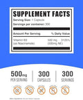 Bulksupplements.Com Niacinamide Capsules - Niacinamide Supplement, Vitamin B3 Supplement, Niacinamide 500Mg - Gluten Free, 1 Capsule Per Serving, 300 Capsules (Pack Of 1)