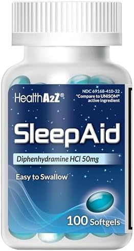 HealthA2Z Sleep Aid Diphenhydramine Softgels Supports Deeper Restful Sleeping