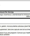 Swanson Shatavari Ayurvedic Female Rejuvenator 500 Milligrams 120 Capsules