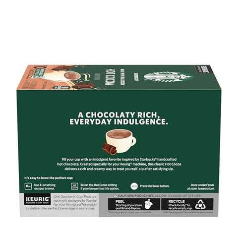 Starbucks K-Cup Coffee Pods, Flavored Hot Cocoa, Classic Hot Cocoa, 60 Keurig Pods