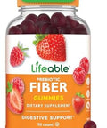 Lifeable Prebiotic Fiber Gummies For Adults 5G Great Tasting Fiber Supplement Gummies Prebiotic Gummies For Digestive Health High Fiber Gummies For Women Men 90 Gummies