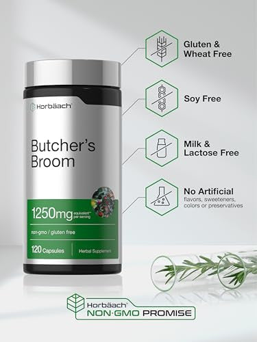 Horbaach Butchers Broom Capsules 120 Count