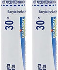 Boiron Baryta Iodata 30C Md 80 Pellets For Sore Throat Worsened By Cold And Wet Weather (Pack Of 2)