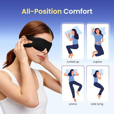 Crouvm Disposable Sleep Masks Bulk Blackout Blindfolds For Men Women Soft Eyemasks Adjustable For Sleeping Travel Yoga Light Blocking Night Eye Mask For Party Games Team Building 100 Packs
