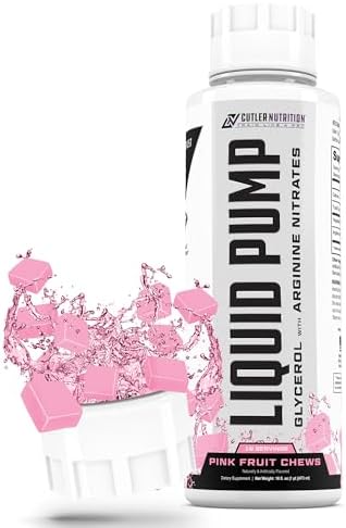 Cutler Nutrition Liquid Pump Glycerol And Arginine Nitrates For Optimized Pump Preworkout Liquid Caffeine Non Stim Preworkout For Energy And Performance And Nictic Oxide Booster Blue Raspberry Flavor