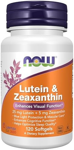 Now Supplements Lutein & Zeaxanthin With 25 Mg Lutein And 5 Mg Zeaxanthin 120 Softgels