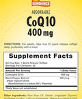 Sundance Coq10 400Mg 30 Softgels With Black Pepper Extract Nongmo And Gluten Supplement