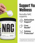 Nutrabio N-Acetyl Cysteine Supplement (Nac) - 150 Grams Powder 600Mg Serving - Powerful Anti-Oxidant - Immune Support - No Fillers - Non-Gmo - Gluten Free