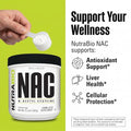 Nutrabio N-Acetyl Cysteine Supplement (Nac) - 150 Grams Powder 600Mg Serving - Powerful Anti-Oxidant - Immune Support - No Fillers - Non-Gmo - Gluten Free