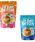 Skinnyboost Skinny Boost Evening Detox Tea & 28-Day Daytime Tea Supports Detox Digestion Metabolism Citrus Mint Flavor Non-Gmo Vegan Keto Friendly