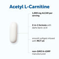 Micro Ingredients Acetyl L-Carnitine (Alcar) 1000 Mg Per Serving 240 Softgels 2-In-1 Formula With Alpha Lipoic Acid Made With Mct Oil Non-Gmo Gluten Free