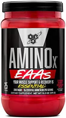 Bsn Amino X Eaas Muscle Recovery & Endurance 10G Essential Amino Acids 5G Bcaas Zero Sugar Caffeine Watermelon Splash 13.2Oz 25 Servings