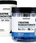 Nutricost Micronized Creatine Monohydrate 500 Grams And 20 Stickpacks (Variety) Bundle