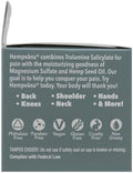Hempvana Magnesium Maximum Strength Pain Relief Cream Hemp Seed Oil Fastacting Targeted Relief Arthritis Back Knees & More High Blood Pressure Safe Made In Usa Asseenontv