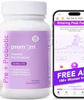 Premom Prenatal Pre & Probiotics For Women: 18 Diverse Organic Prebiotics Strains Supports Digestive 30 Billion Cfu Gut & Immune Health For Mom And Baby Daily Capsules