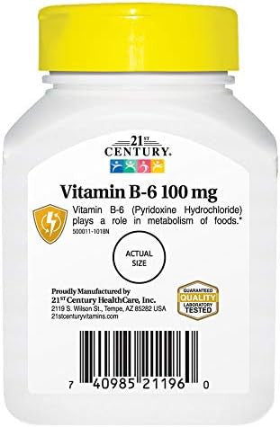 21St Century Vitamin B6 100 Mg 110 Count