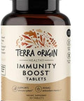 Terra Origin Immunity Support Supplement Vitamin C D3 Zinc Selenium Turmeric Ecea Ginger & Andrographis With Bioperine Daily Immune Booster & Antioxidant Blend 30 Tablets