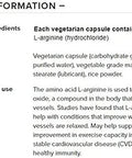 Natural Factors LArginine Supports Muscle Metabolism 90 Vegetarian Capsules