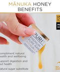 PURITI Genuine Raw Manuka Honey Snaps On The Go - UMF 10+ (MGO300+) 21 x 0.18oz Individual Snap Packets, Single Serve Honey Sticks for Tea, Travel & Snacks, Certified, Authentic Made in New Zealand