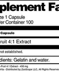 Terravita Passion Fruit 4:1 Extract - 450 Mg (100 Capsules, Zin: 520484)