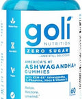 Goli Zero Sugar Ashwagandha & Vitamin D Maca L-Theanine Gummies No Artificial Sweeteners No Sugar Alcohols. Mixed Berry Ksm-66 Vegan Plant Based Non-Gmo Gluten- & Gelatin . (1)