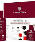 Cymbiotika Liposomal Vitamin B12 + B6 Liquid Supplement Cellular Energy Brain Health Heart Health + Nerve Function Support Enhanced Absorption Gluten Soy Plantbased 28 5 Ml Packets