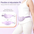Comfytemp Portable Belly&Back Heating Pad For Period Cramps Fsa Eligible Hsa Menstrual Cordless Abdominal Massager Electric Wearable Rechargeable Belt With 3 Heat 3 Vibration 2 Intensity Women Girl