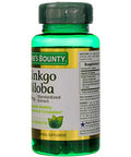 Nature's Bounty Ginkgo Biloba Double Strength 120 Mg 100 Capsules Pack Of 2