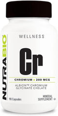 Nutrabio Chelated Chromium GFT - 500 mcg - 90 Vegetable Capsules