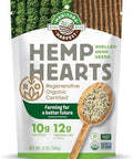 Manitoba Harvest Regenerative Organic Certified Hemp Hearts, 12 oz | Shelled Hemp Seeds, 10 g Plant Protein and 12 g Omegas 3 and 6 per 30 g Serving, Gluten-Free, Non-GMO Project Verified