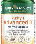 Purity Products Dr. Cannell'S Advanced Vitamin D Men'S Formula Packed With Vitamin D, Vitamin K2, Zinc, Magnesium Citrate, Boron And Taurine - 60 Vegetarian Capsules