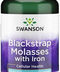 Swanson Energy Bundle: Blacktrap Molasses - Vitamin B12 - Pqq Pyrroloquinoline Quinone - Rhodiola Ashwagandha Ginseng