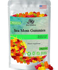 Sea Moss Gummies Irish sea Moss raw Organic Bladderwrack Burdock Root. Contains Sea Moss Gel and Powder. Superfoods for Vegan Keto and Dr Sebi Diet. Immune Boosting (1 Original)
