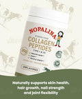 Nopalina Hydrolyzed Collagen Peptides Powder Type I & Iii Grass Fed Pasture Raised Bovine Collagen 20G Per Serving Unflavored 320G (16 Servings)