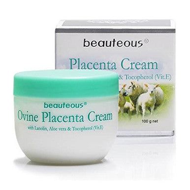 Beauteous Placenta Cream with Lanolin, Aloe Vera and Vitamin E, 100 Gram