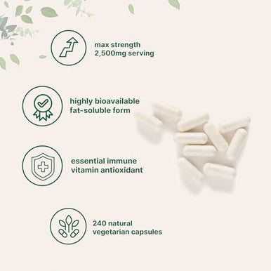Micro Ingredients Liposomal Vitamin C 2500Mg 240 Veggie Capsules Highly Bioavailable Fat Soluble Form Immune Support & Antioxidant Supplement Liposomal Delivery For Superior Absorption Non-Gmo Gluten Free