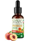 Stevia Intl - Peach Flavor, Organic Stevia Liquid Sweetener, Best Sugar Substitute, 100% Pure Extract, Naturally Sweet, No Sugar Added, 0 Calories, O Carbs, NON-GMO, Diabetic & Keto Friendly (2oz)