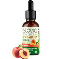 Stevia Intl - Peach Flavor, Organic Stevia Liquid Sweetener, Best Sugar Substitute, 100% Pure Extract, Naturally Sweet, No Sugar Added, 0 Calories, O Carbs, NON-GMO, Diabetic & Keto Friendly (2oz)