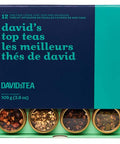 Davidstea David s Top Teas Sampler Loose Leaf Tea Set Assortment of 12 Fan Favourite Teas 109 g / 3.8 oz