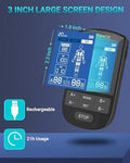 Comfytemp Tens Unit Muscle Stimulator For Pain Relief Fsa Eligible Tens Machine - 24 Modes & Diy Hsa Dual Channel Ems Unit For Back Neck Shoulder Electronic Pulse Massager Fathers Day 10 Pads