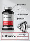 Horbaach L Citrulline Supplement For Men And Women 180 Capsules 2400 Mg