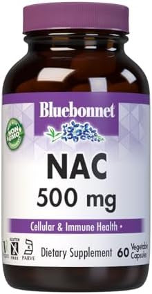 Bluebonnet Nac 500 Mg Vitamin Capsules 60 Count