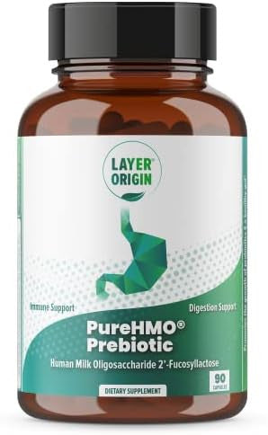 Layer Origin PureHMO Human Milk Oligosaccharide (HMO 2'-FL) Prebiotic Fiber