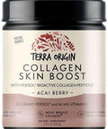 Terra Origin Collagen Hydrolyzed Peptide Powder Supports Healthy Skin Hair And Nails With Verisol And Vitamin C For Women And Men Acai Berry