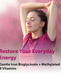 Micro Ingredients Blood+ Advanced Iron Supplement 240 Veggie Capsules 14In1 Iron Bisglycinate With Folate Vitamins B C Chelated Iron Complex With Botanical Blend NonGmo
